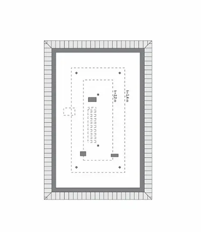 Od serca - wariant IV — rzuty kondygnacji 2 (odbicie lustrzane)