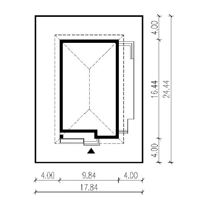 Od serca - wariant V — plan sytuacyjny 1 (odbicie lustrzane)