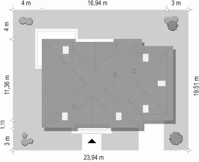 Ofelia 3 — plan sytuacyjny 1
