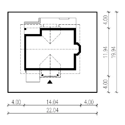 Ogród o zmierzchu - wariant II — plan sytuacyjny 1 (odbicie lustrzane)