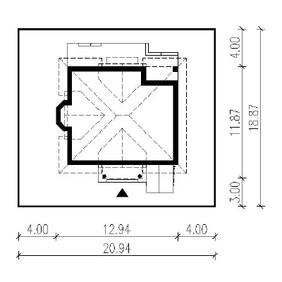 Ogród o zmierzchu — plan sytuacyjny 1