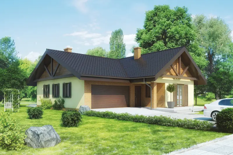 Projekt domu Określony — wizualizacja