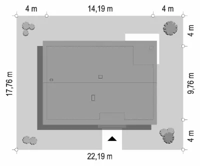 Oliwka — plan sytuacyjny 1 (odbicie lustrzane)