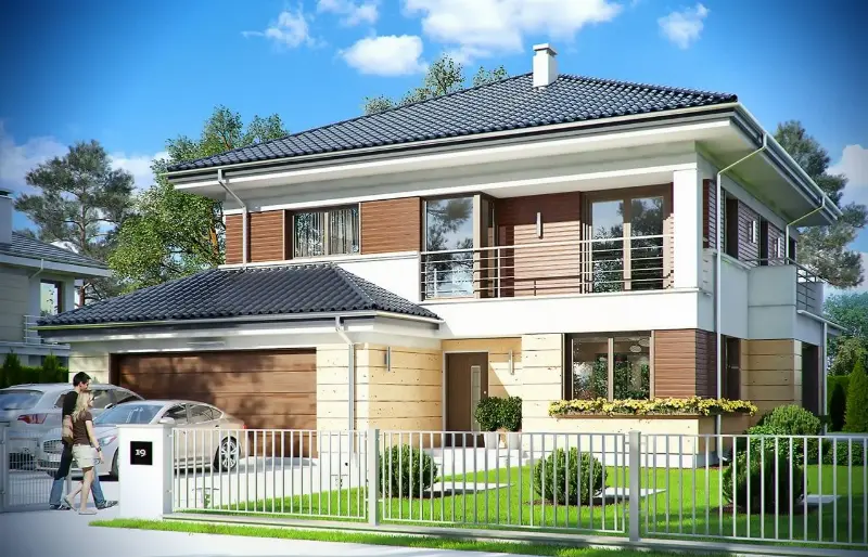 Projekt domu Opal 2 — wizualizacja