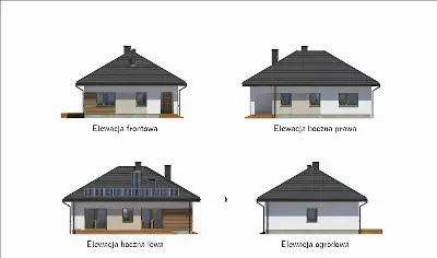 Opcjonalny - wariant I — elewacje 1