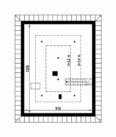 Opcjonalny - wariant I — rzuty kondygnacji 2