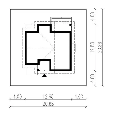 Optymalny — plan sytuacyjny 1 (odbicie lustrzane)