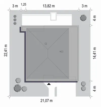 Orkan — plan sytuacyjny 1 (odbicie lustrzane)