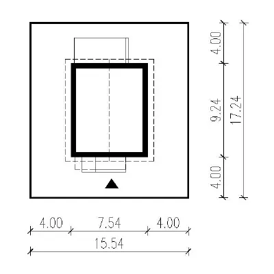 Osiągalny A2 — plan sytuacyjny 1 (odbicie lustrzane)