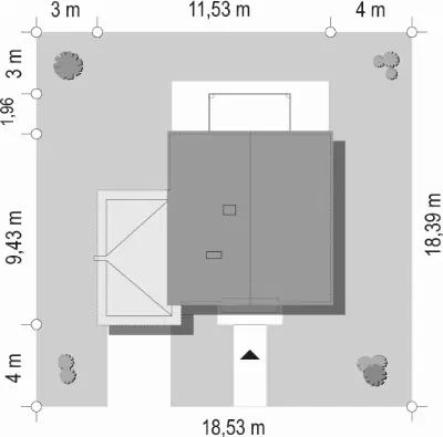 Oszczędny 2 — plan sytuacyjny 1