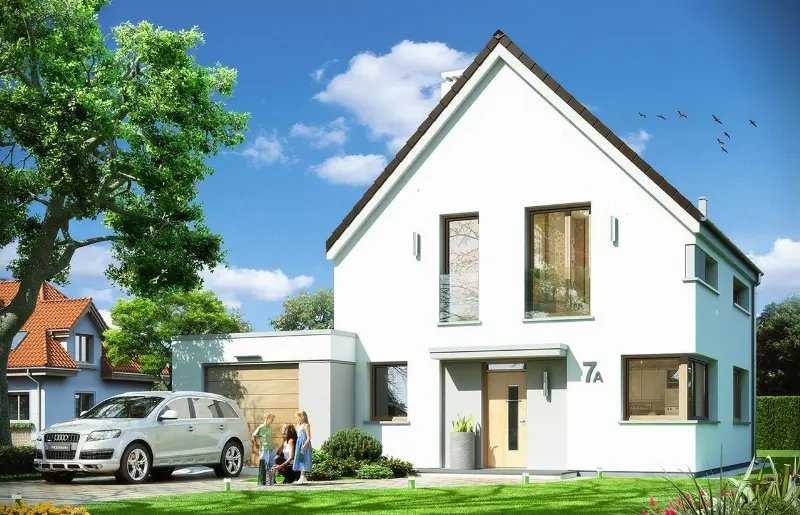 Projekt domu Oszczędny 2 — wizualizacja
