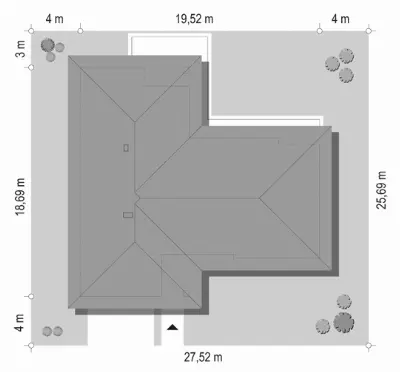Parterowy 2 — plan sytuacyjny 1