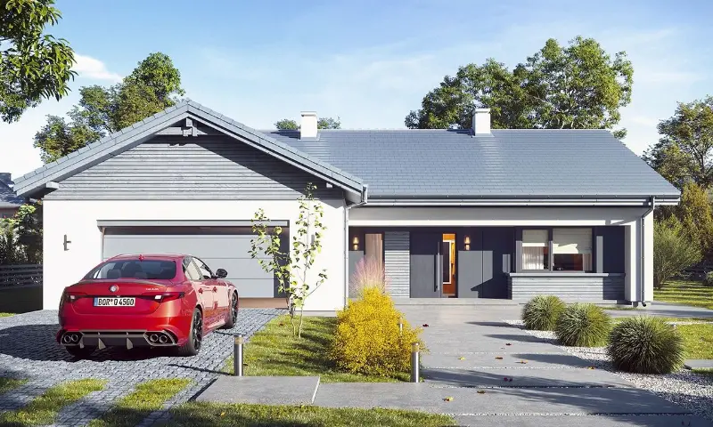 Projekt domu Parterowy 4 B — wizualizacja