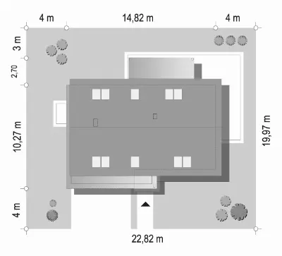 Party wariant B — plan sytuacyjny 1