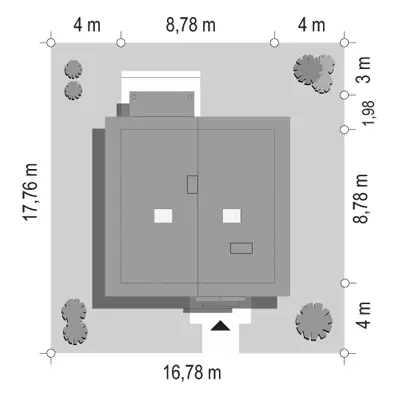 Pchełka — plan sytuacyjny 1 (odbicie lustrzane)