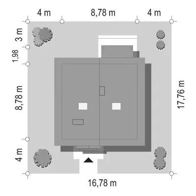 Pchełka — plan sytuacyjny 1