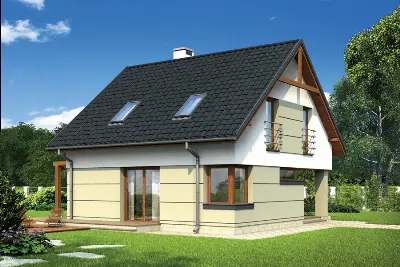 Pełen energii (z wentylacją mechaniczną i rekuperacją) — wizualizacje 1