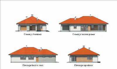 Perłowy świt — elewacje 1 (odbicie lustrzane)