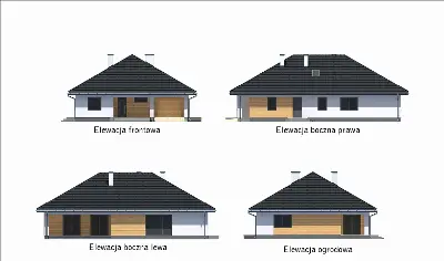Piasek pustyni - wariant IV — elewacje 1