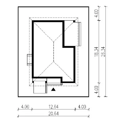 Piasek pustyni - wariant IV — plan sytuacyjny 1 (odbicie lustrzane)