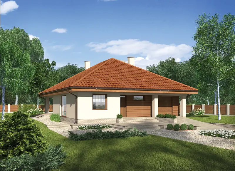Projekt domu Piasek pustyni — wizualizacja