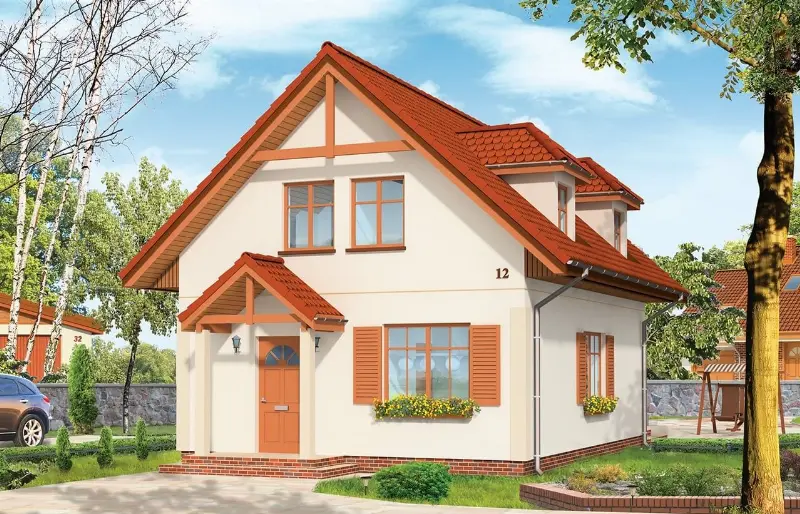 Projekt domu Pierwszy Dom — wizualizacja