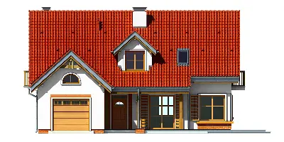 Pod Dębami — elewacje 1 (odbicie lustrzane)