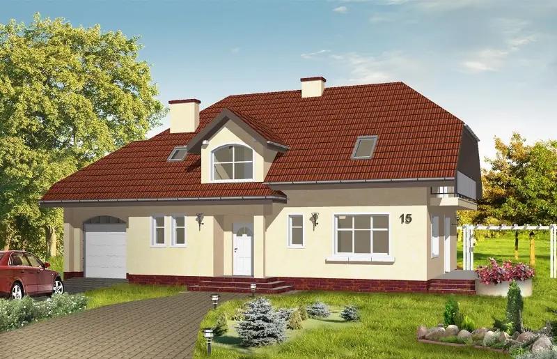 Projekt domu Pogodny 3 — wizualizacja