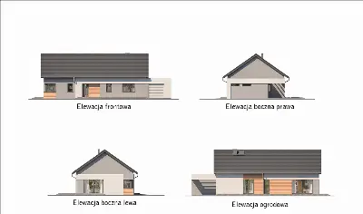 Poukładany — elewacje 1 (odbicie lustrzane)