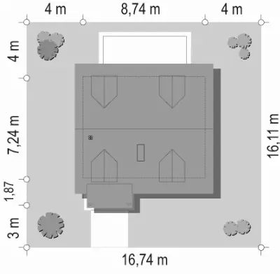 Poziomka — plan sytuacyjny 1