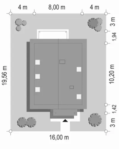 Praktyczny A — plan sytuacyjny 1 (odbicie lustrzane)