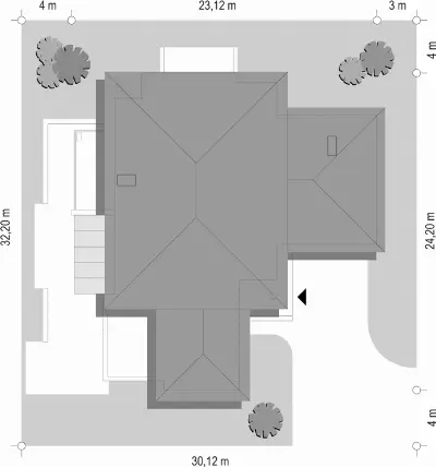 Prestiżowy — plan sytuacyjny 1 (odbicie lustrzane)