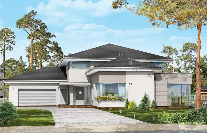 Projekt domu Prestiżowy — wizualizacja