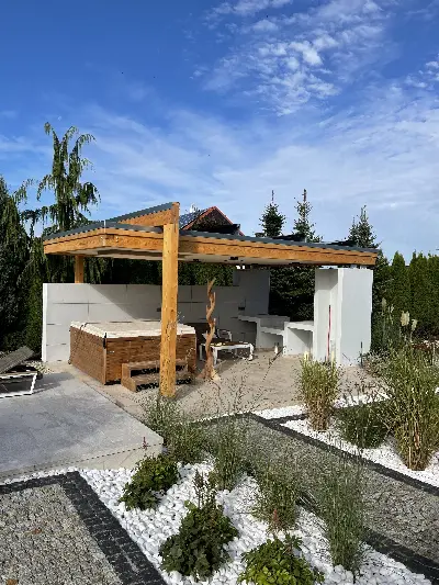 Projekty altan i grillów ogrodowych — wizualizacje 9