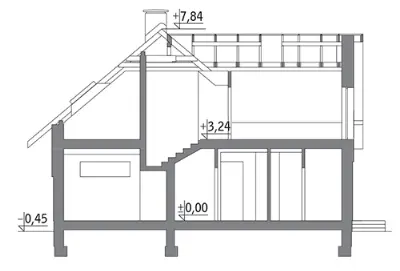 Promień słońca - wariant II — przekroje 1 (odbicie lustrzane)