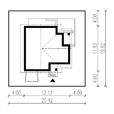Promień słońca - wariant II — plan sytuacyjny 1 (odbicie lustrzane)