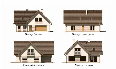 Promień słońca - wariant III — elewacje 1
