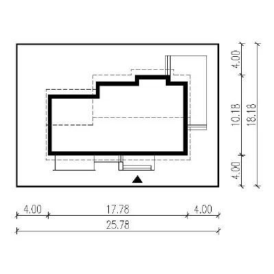 Promień światła - wariant I — plan sytuacyjny 1 (odbicie lustrzane)
