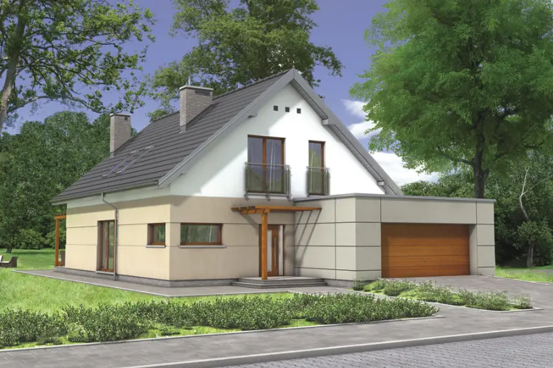 Projekt domu Promienny dzień — wizualizacja