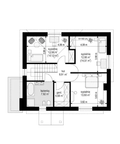 Prowansalski — rzuty kondygnacji 2