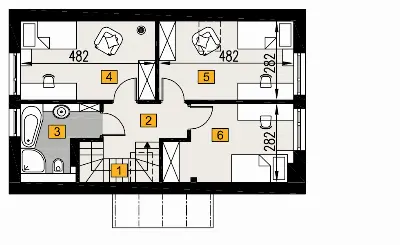 Przebojowy 1N — rzuty kondygnacji 2