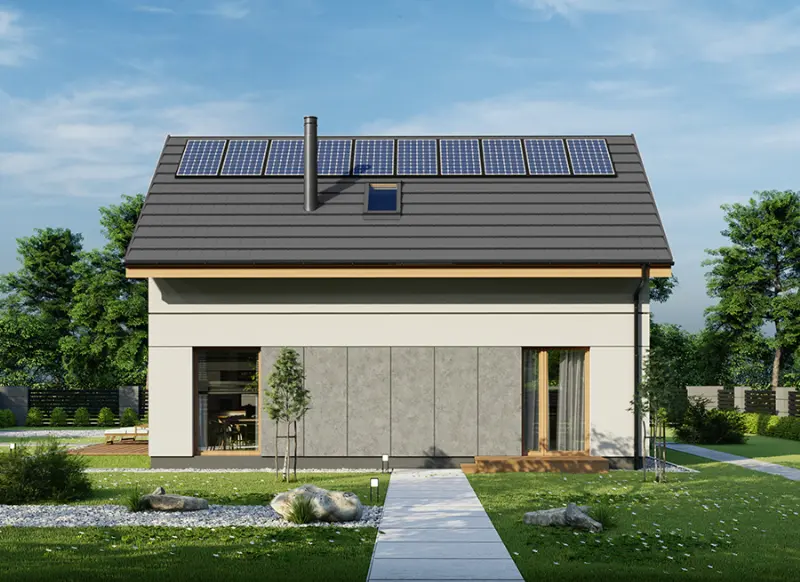 Projekt domu Przebojowy B5 — wizualizacja