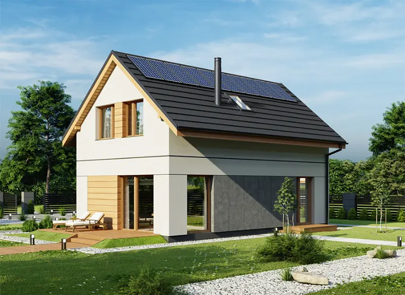 Projekt domu Przebojowy B — wizualizacja