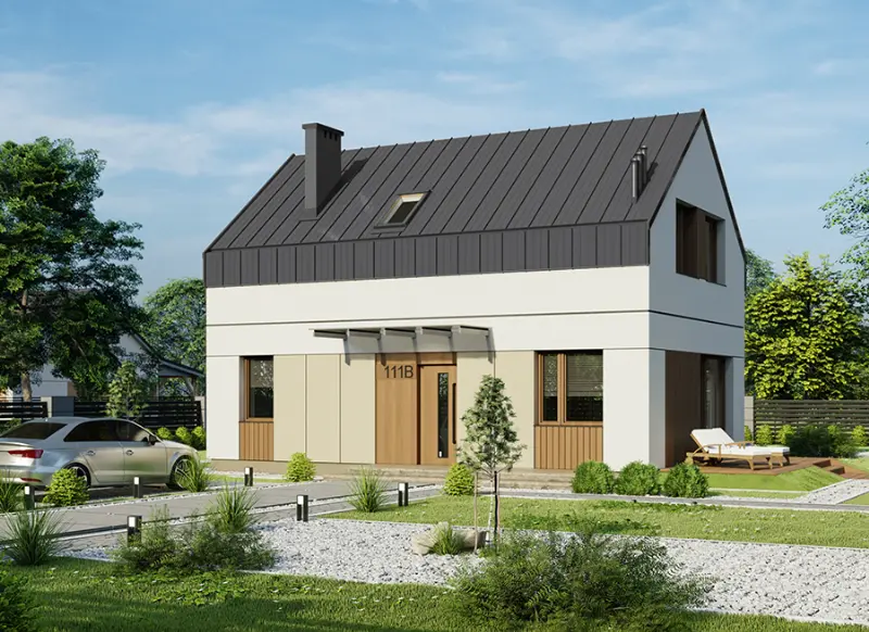 Projekt domu Przebojowy B2N — wizualizacja