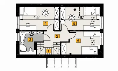 Przebojowy C1N — rzuty kondygnacji 2