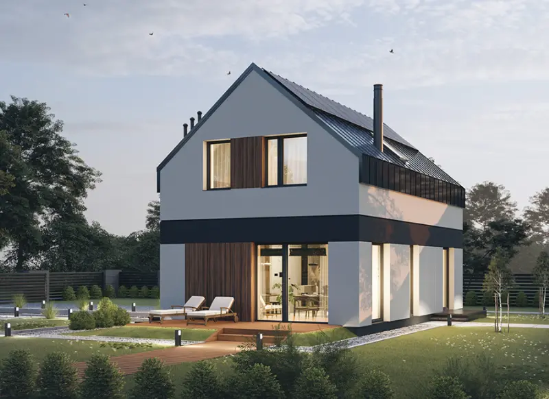 Projekt domu Przebojowy C2N — wizualizacja