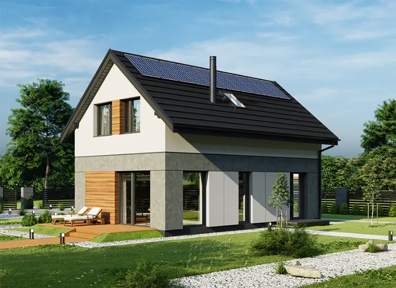 Projekt domu Przebojowy C2 — wizualizacja