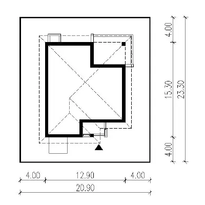 Przemyślany - wariant II — plan sytuacyjny 1