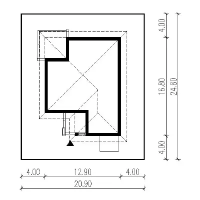 Przemyślany — plan sytuacyjny 1 (odbicie lustrzane)