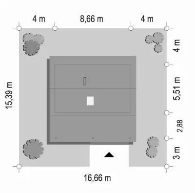 Przepiórka wariant B — plan sytuacyjny 1 (odbicie lustrzane)